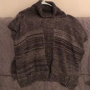Turtleneck poncho